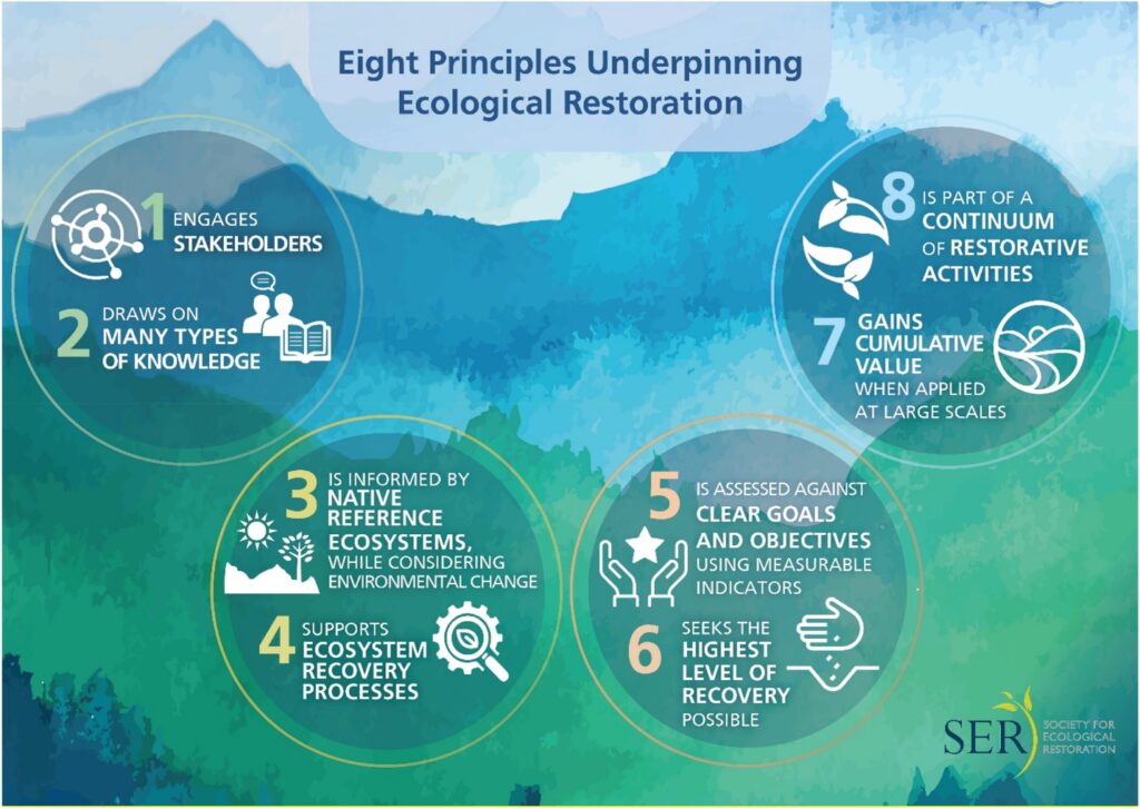 The eight principles of ecological restoration